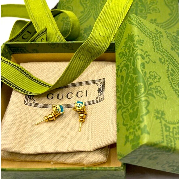 Gucci Blue Topaz Studs - Picture 11 of 11